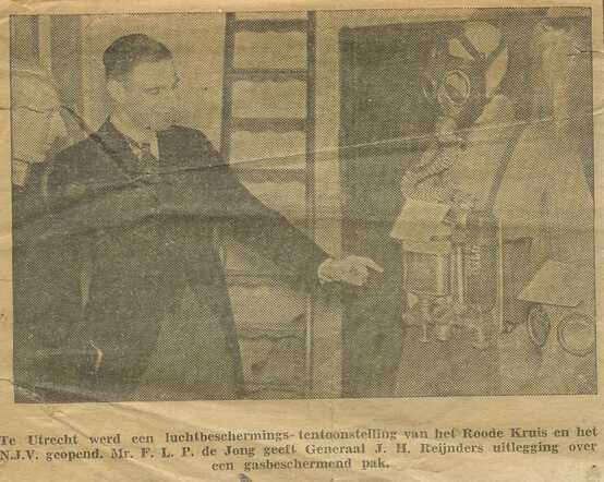 Frederik Lodewijk Pieter de Jong in the newspaper