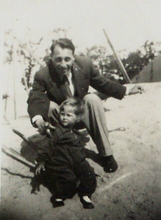 Fritz Blau and his daughter Magdalena Dora Lieselotte (Dorie) Blau