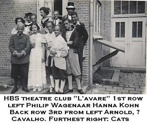 Joodsche HBS, Theater Club, op de Stadstimmertuin. Rosh Chodesh Elul, 4 september 1940.