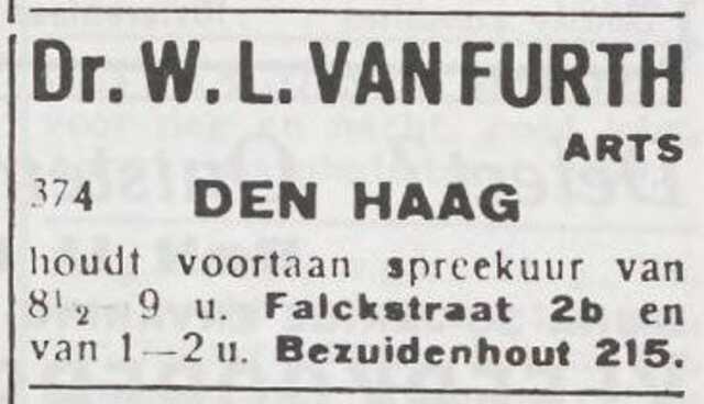 Mededeling van dr. Willem L. van Furth