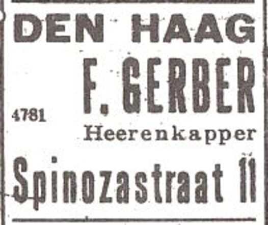 Advertentie van kapper Fajwel Garbar