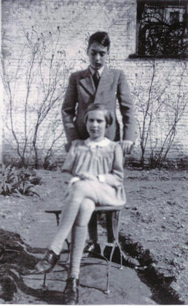 Heinz Felix Geiringer met zijn zusje Eva (zij overleefde de oorlog)