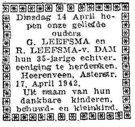 35-jarig huwelijksfeest