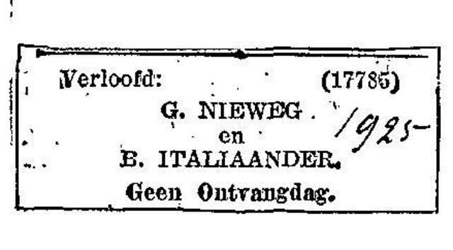 Verlovingsaankondiging