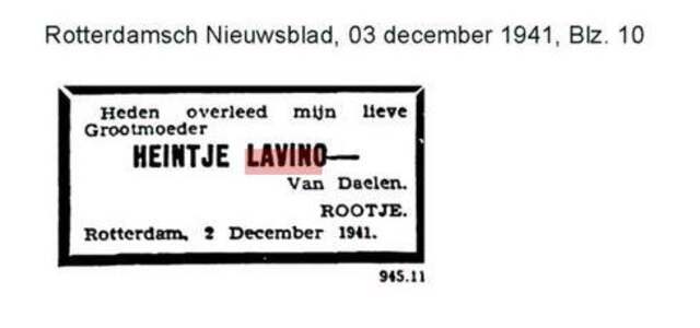 Grootmoeder Lavino