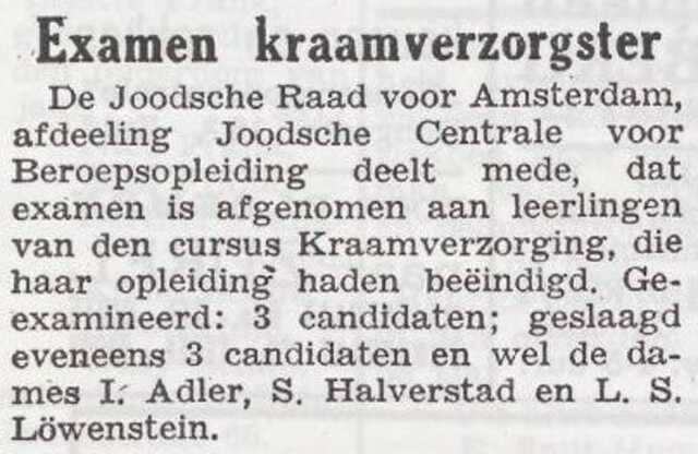 Schoontje Halverstad geslaagd als kraamverzorgster