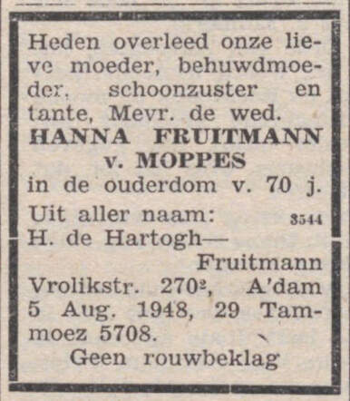 Hanna Fruitmann-van Moppes