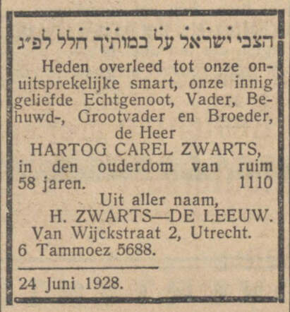 Hartog Carel Zwarts