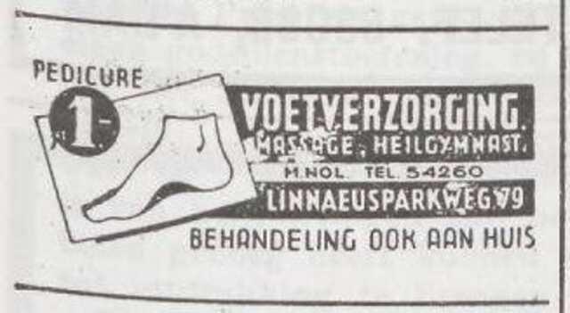 Advertentie van Mozes Nol
