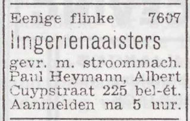 Advertentie van Paul Heijmann