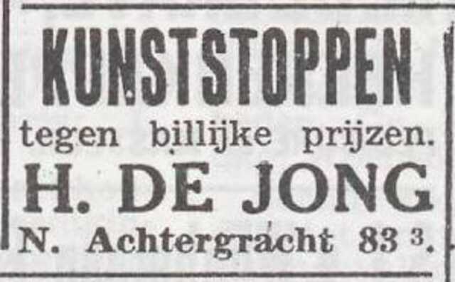 Advertentie van Helena de Jong