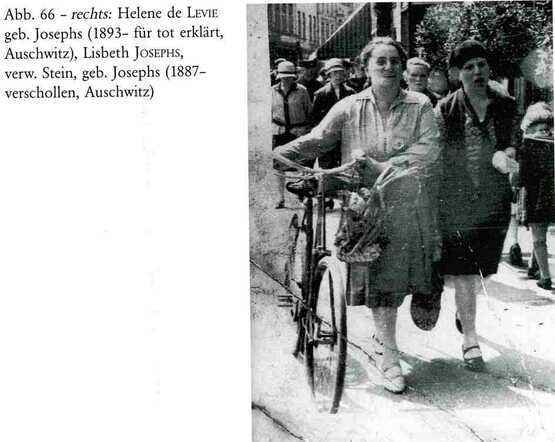 Helena de Levie-Josephs met haar zuster Lisbeth Stein-Josephs