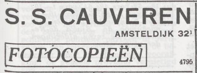 Het Joodsche Weekblad Uitgave van den Joodschen Raad v. A'dam 17 juli 1942, pag. 8. Adv. Sara Selly Cauveren.