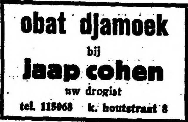 Het Vaderland 13 mei 1934, pag. 10. Adv. Jacob Joseph (Jaap) Cohen.