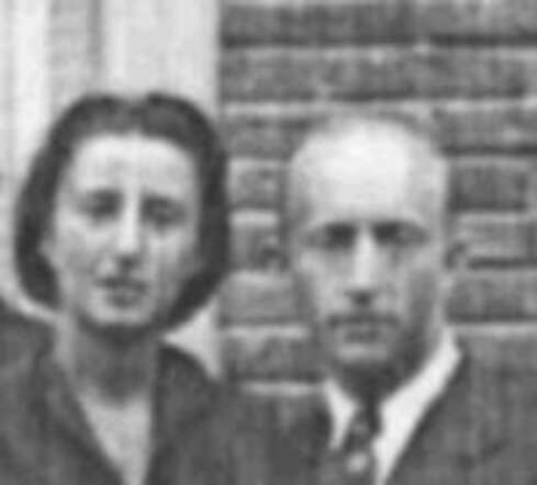 Hildegart Isacson-Philipps met haar echtgenoot