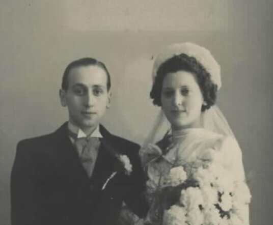 Huwelijk van Philip Flesschedrager en Elisabeth Appelboom, maart 1942