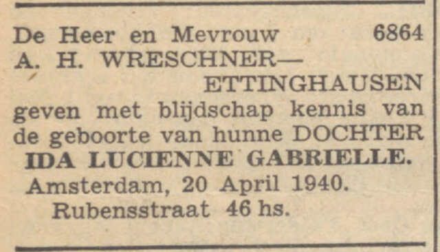 Ida Lucienne Gabriël Wreschner