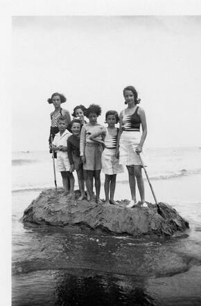 Knokke/Zoute zomervakantie 1936
