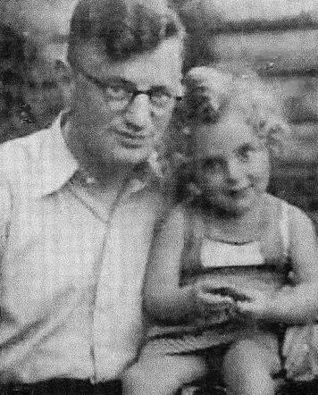 Barend Cozijn and his little daughter Sinie