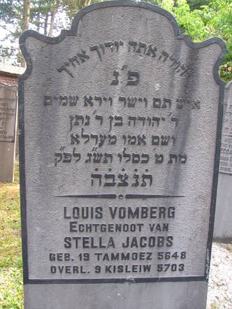 Grafsteen Louis Vomberg