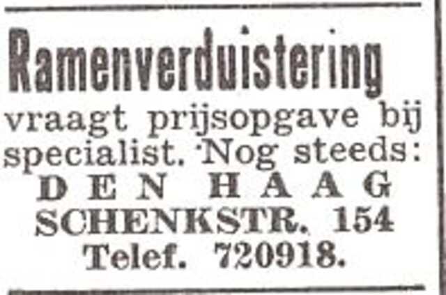Advertentie van Israël van Praag