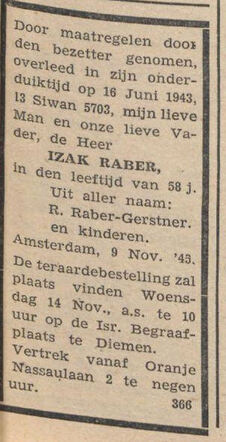Izak Raber NIW