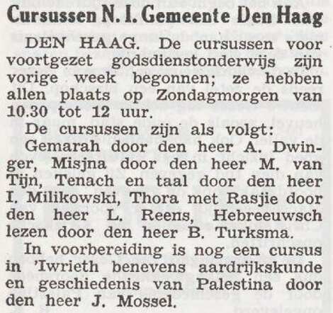 Mededeling cursus