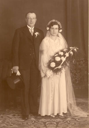 Huwelijksfoto Julius en Hennie ten Brink-Salomons