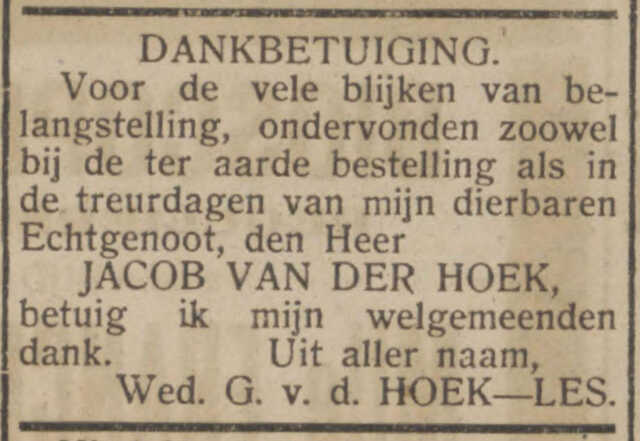 Jacob van der Hoek