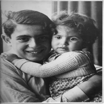 Hester Jaswith her brother Eduard Isaäc (Eddy) Jas