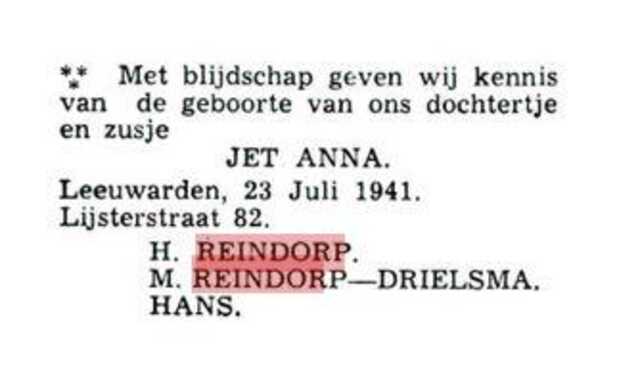 Bekendmaking van de geboorte
