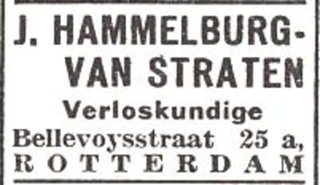 Advertentie van Jetje Hammelburg-van Straten