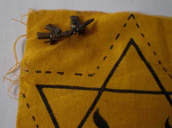 Detail of the Jewish star of Sientje Leeuwarden