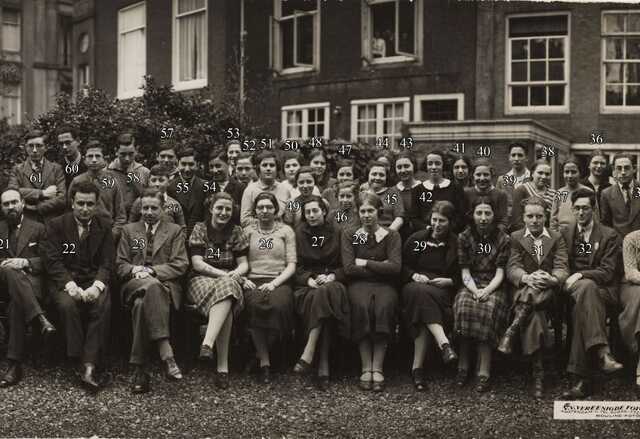 Joodsche HBS Amsterdam 1937, detail 3
