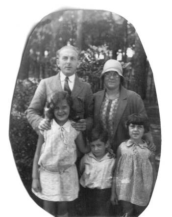 Joseph Frank and his family