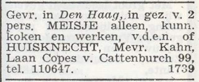 Gezin Henriette Judith Kahn-de Vries