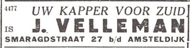 Advertentie van Isaac Velleman