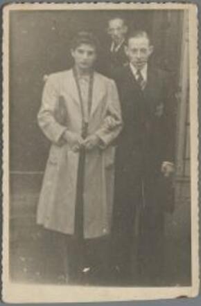 Keetje van Geens-van Lochem op haar trouwdag, 8 juli 1942