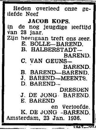 Onze geliefde neef