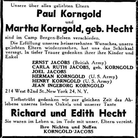 Korngold Hecht