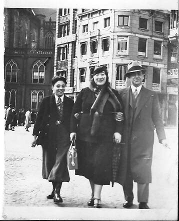 David, Bertha en Ruben Roos-Krant.