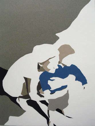 Kurt-I. Papiercollage van Marjolein Rothman