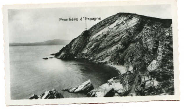 Lage grensovergang Frankrijk-Spanje (foto collectie  Ph. Jacobs)