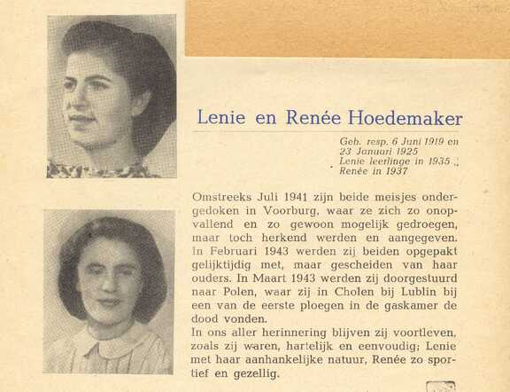 Lenie and Renée Hoedemaker