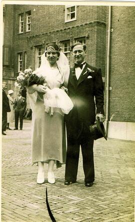Huwelijksfoto Levie Bleekveld en Marianna Montesinos