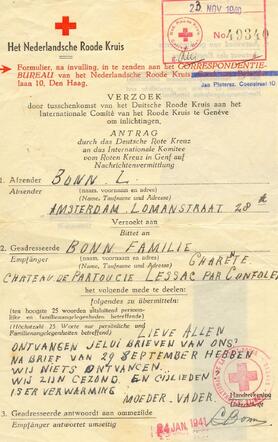 Message from Levie Bonn to France