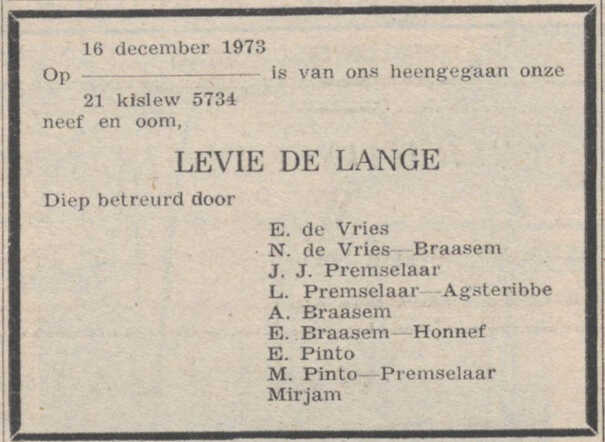 Levie de Lange