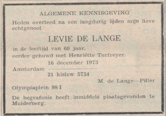 Levie de Lange