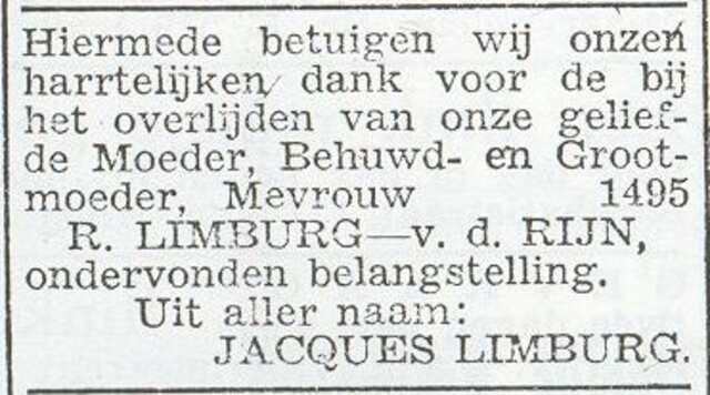 Roosje Limburg-van de Rijn