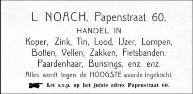 advertentie handel Lion Noach